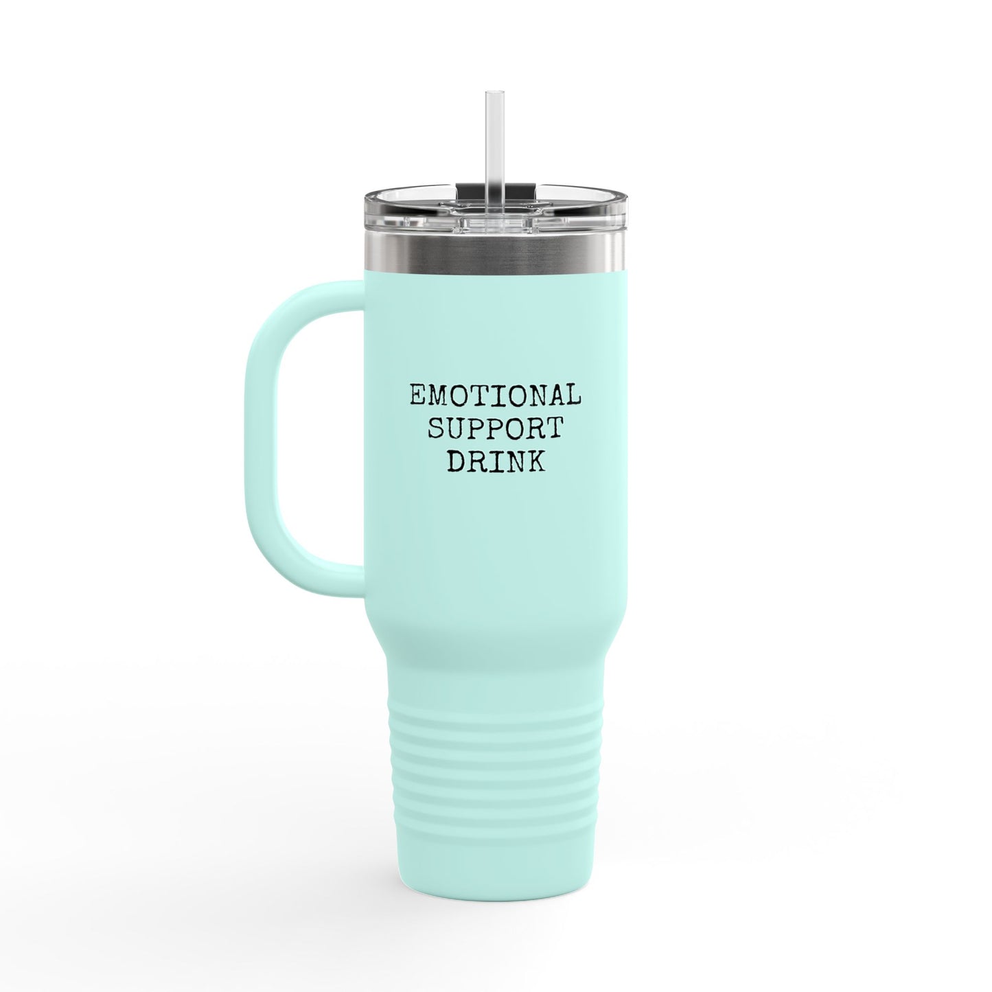 40oz Insulated Travel Mug - "There Might Be Wine In Here" Stainless Steel Tumbler with Handle
