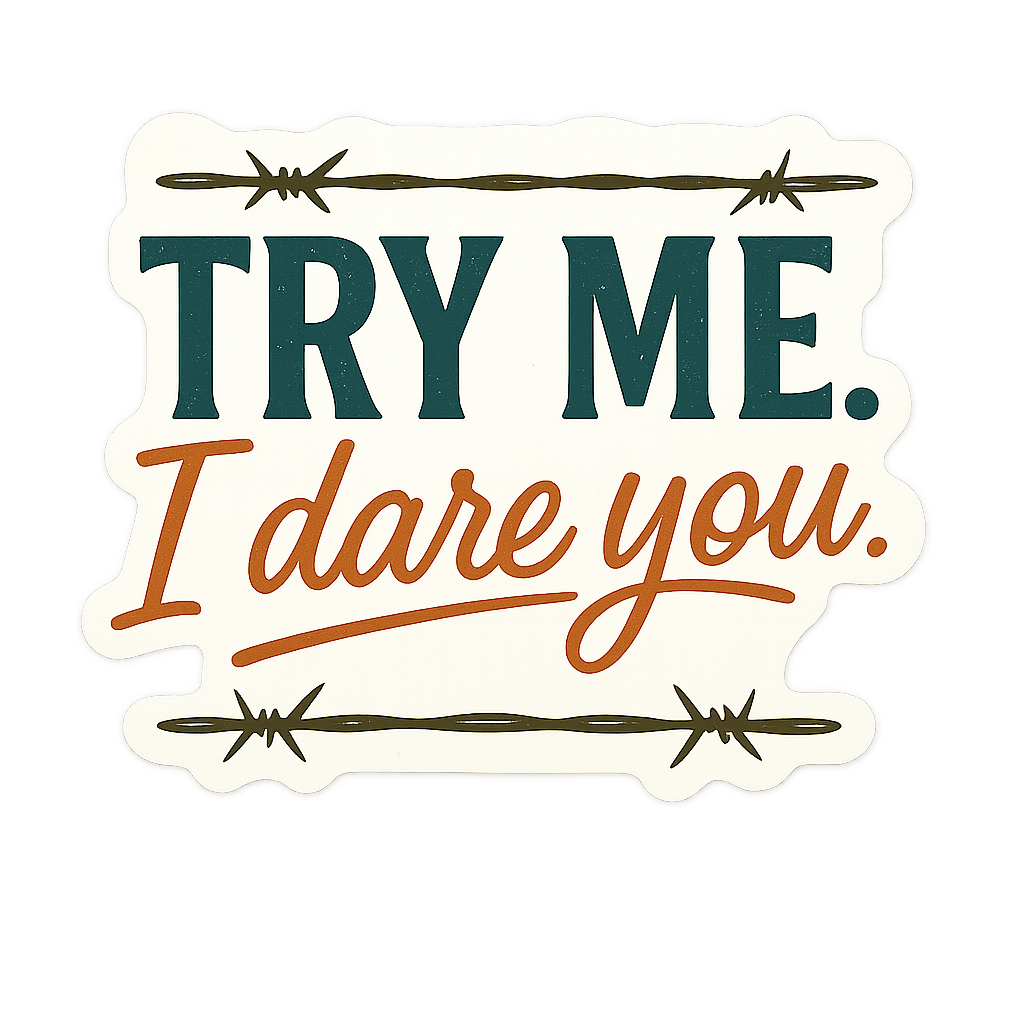 Defiance Dare: Vinyl Decal Stickers - Beth Dutton Energy Decal Pack for Badass Vibes and Yellowstone Fans