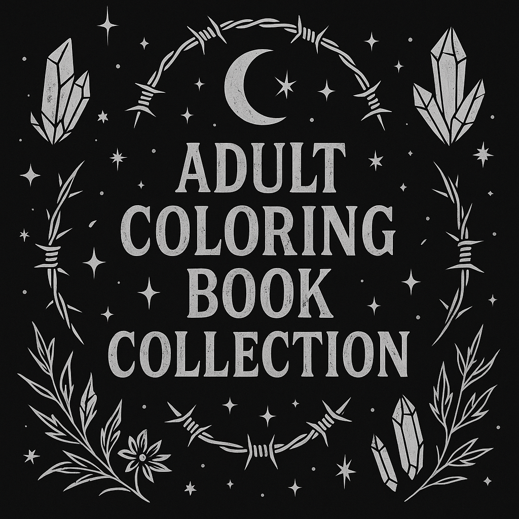Adult Coloring Books - Digital Downloads
