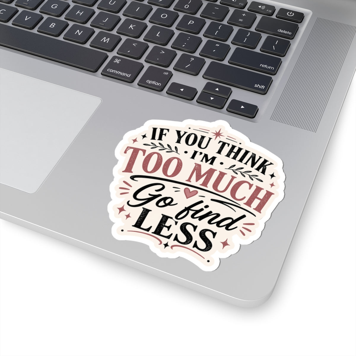If You Think I’m Too Much, Go Find Less