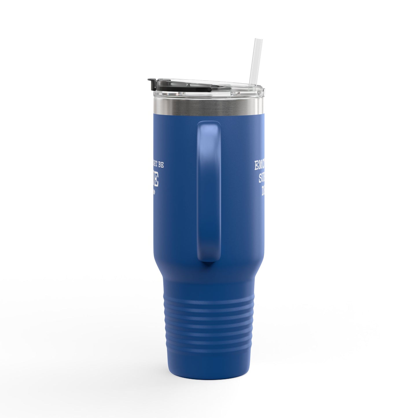 Insulated 40oz Travel Mug – "There Might Be Wine In Here" Red Tumbler with Straw/Handle
