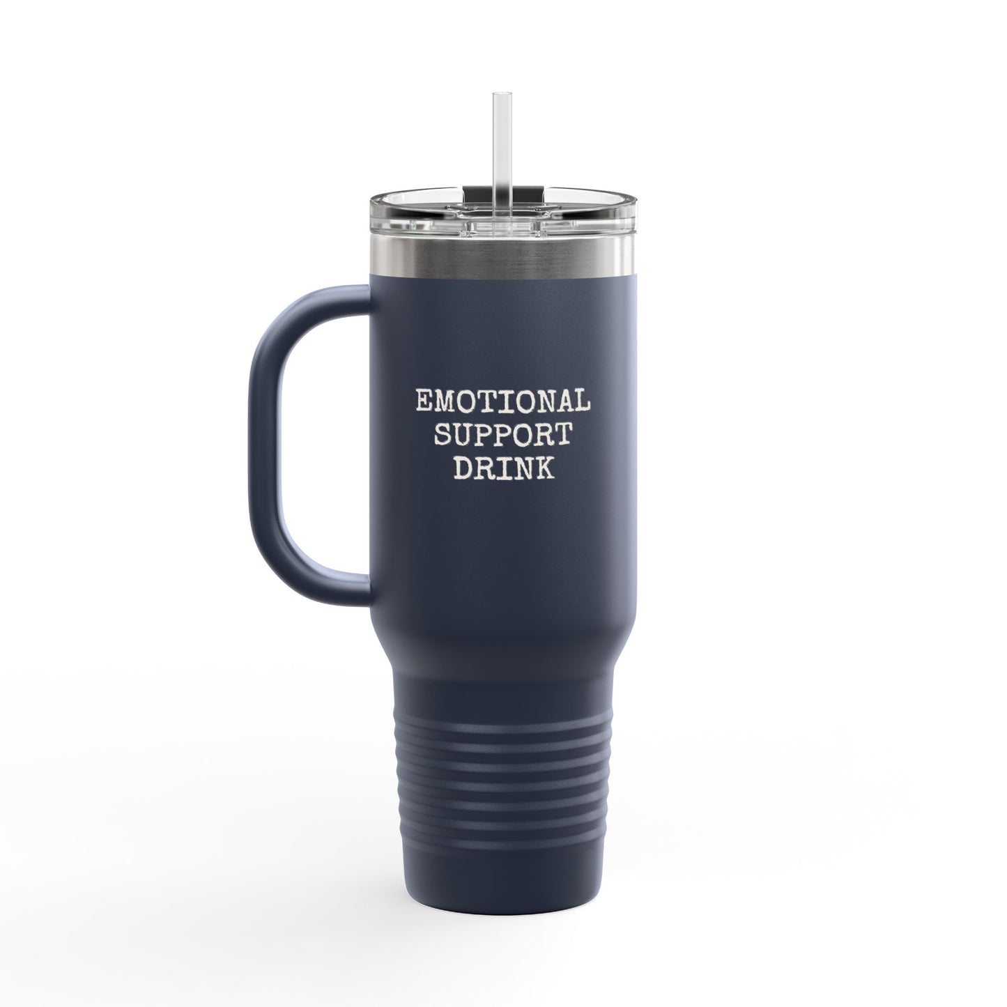 Insulated 40oz Travel Mug – "There Might Be Wine In Here" Red Tumbler with Straw/Handle