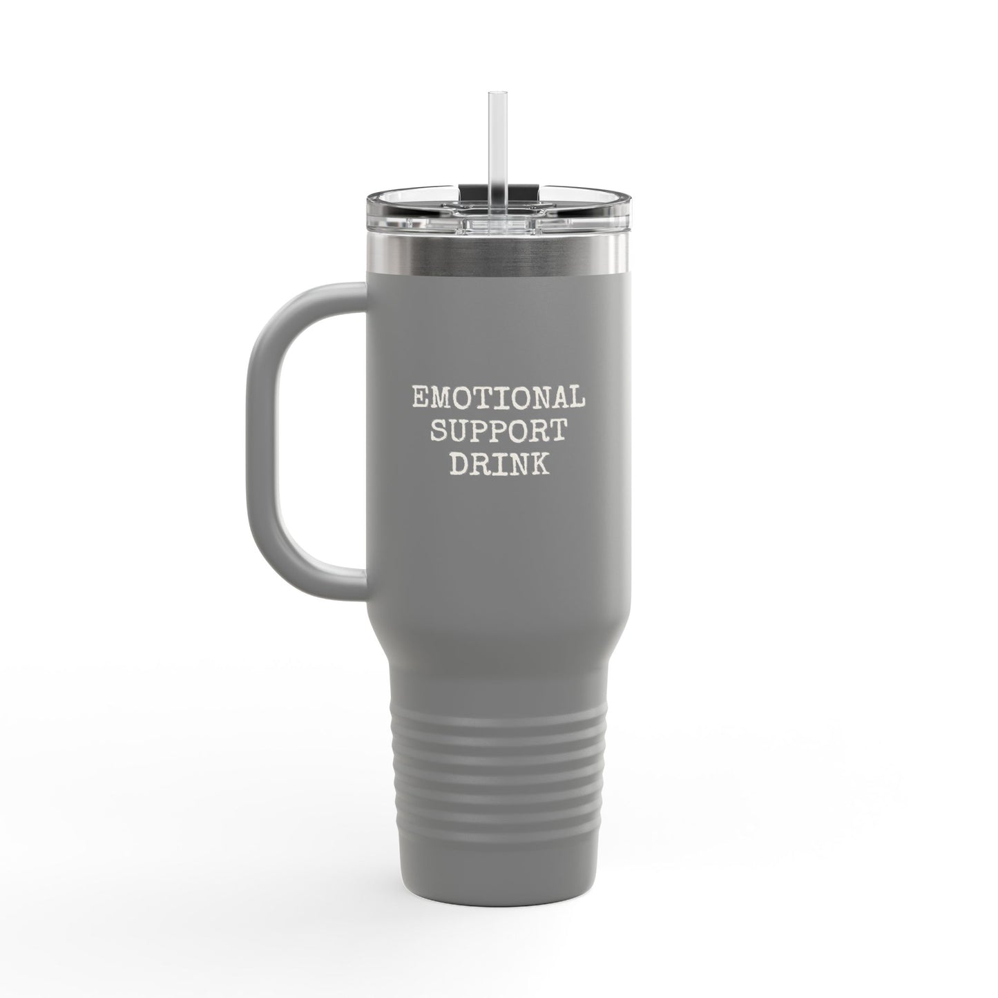 Insulated 40oz Travel Mug – "There Might Be Wine In Here" Red Tumbler with Straw/Handle