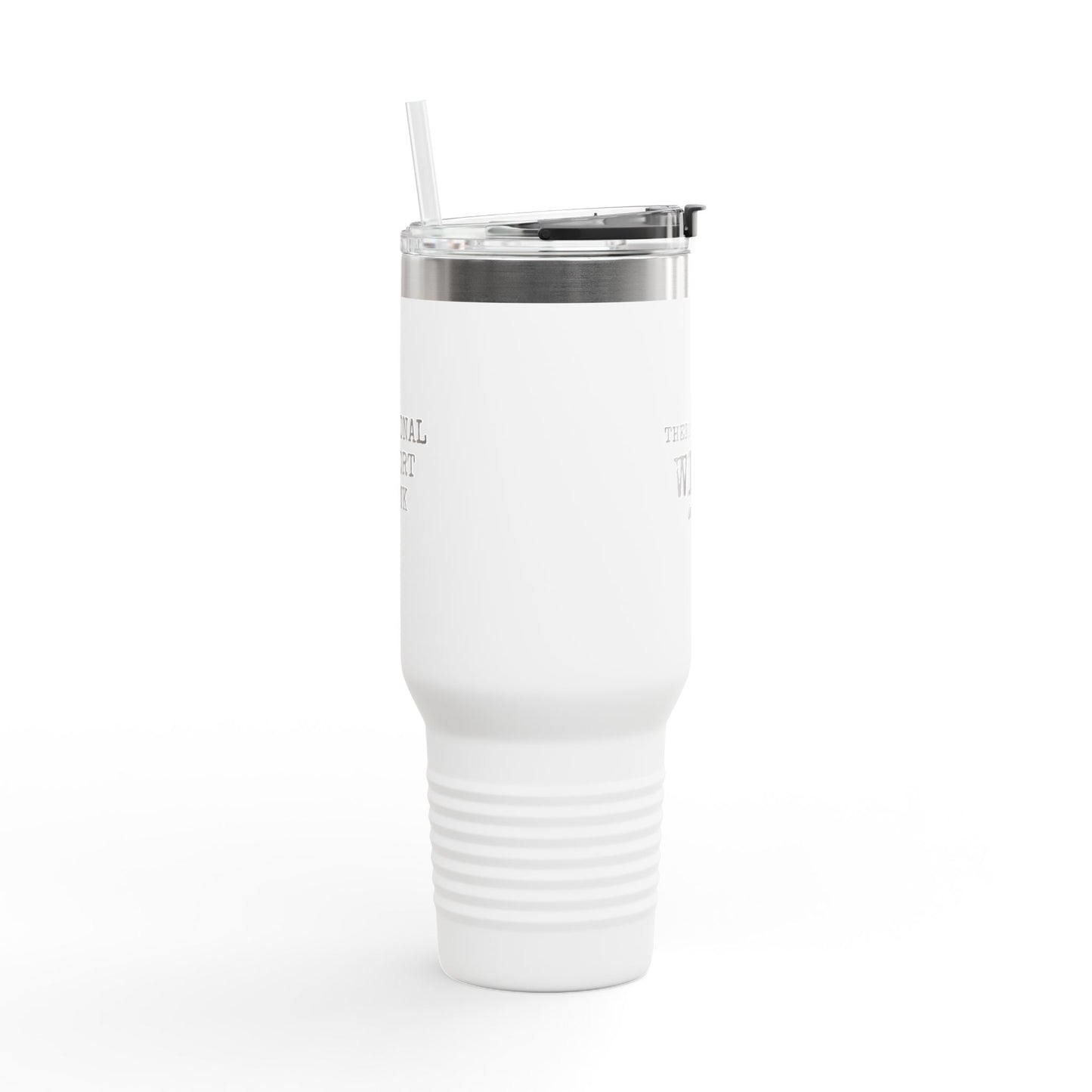 40oz Insulated Travel Mug - "There Might Be Wine In Here" Stainless Steel Tumbler with Handle