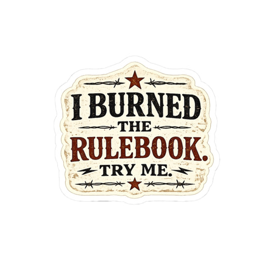 I Burned the Rulebook. Try Me.