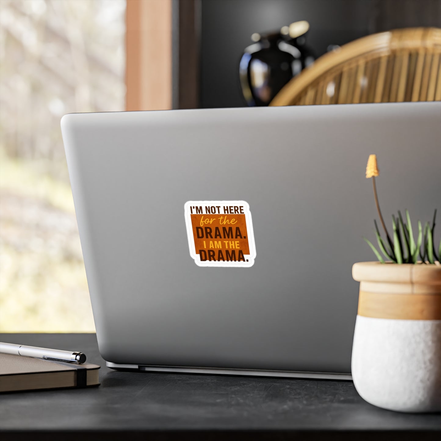 Drama Queen: Bold Typography Sticker Design, Sarcastic Humor Graphic- Inspired, Sassy Sticker Decals -